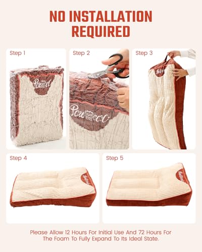 Washable Dog Bed with Removable Cover for Medium Size Dogs 30" L
