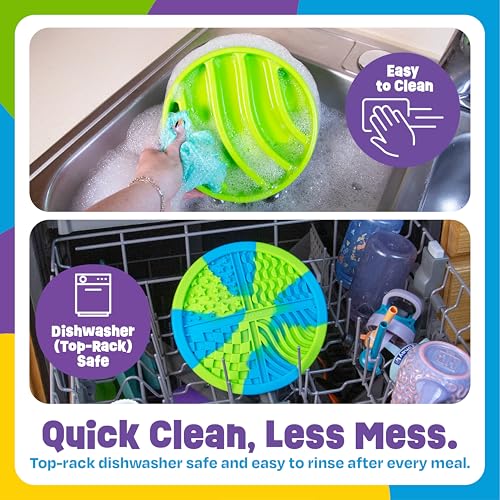 Circle 2-in-1 Slow Feeder Bowl and Lick Mat (Circle Slow Feeder and Lick Mat)