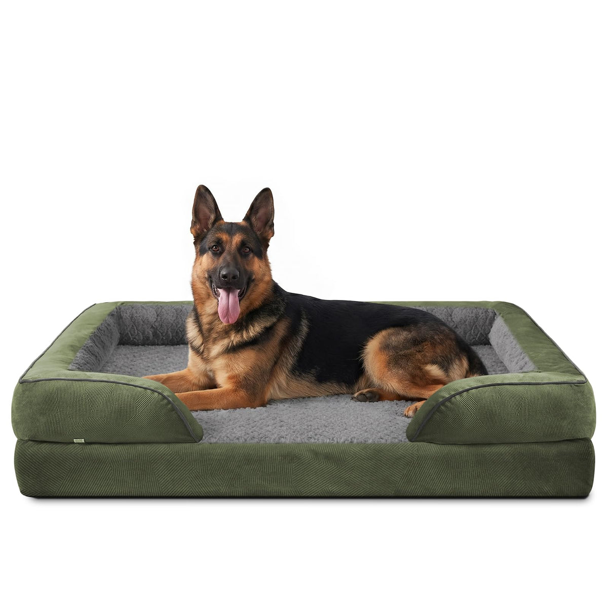 Orthopedic Extra Large Dog Bed (Green / XXL (48"x 35"x 7.5"))