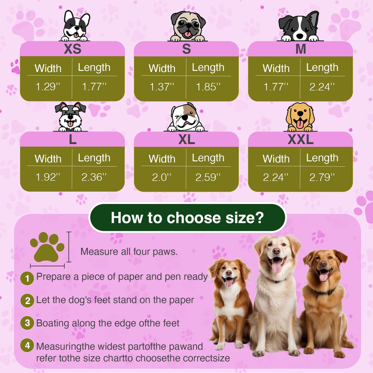 Dog Shoes for Hot Pavement and Snow (Purple / S)