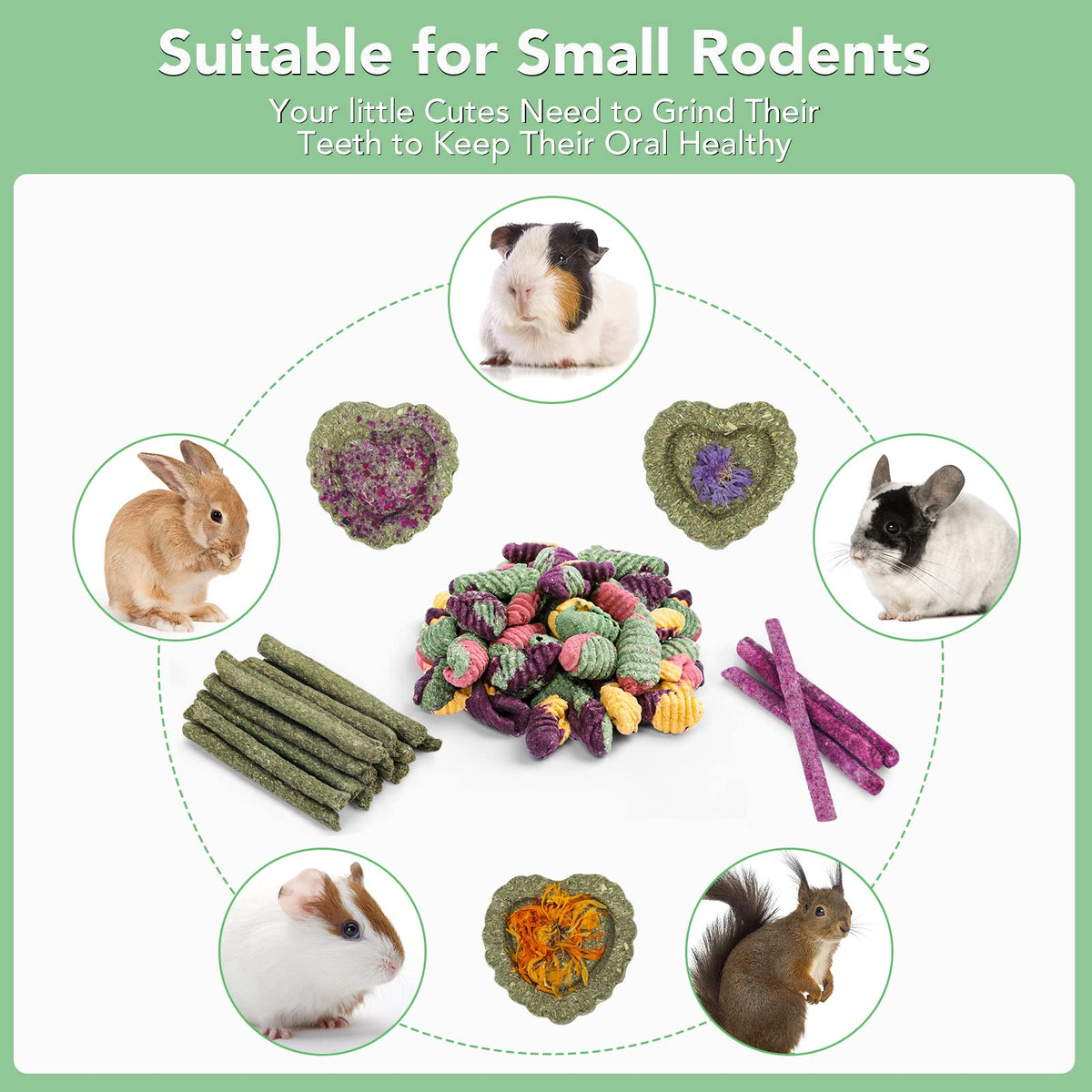 Rabbit Chew Toys Teeth Timothy Hay Sticks (36Pack-sticks Set)