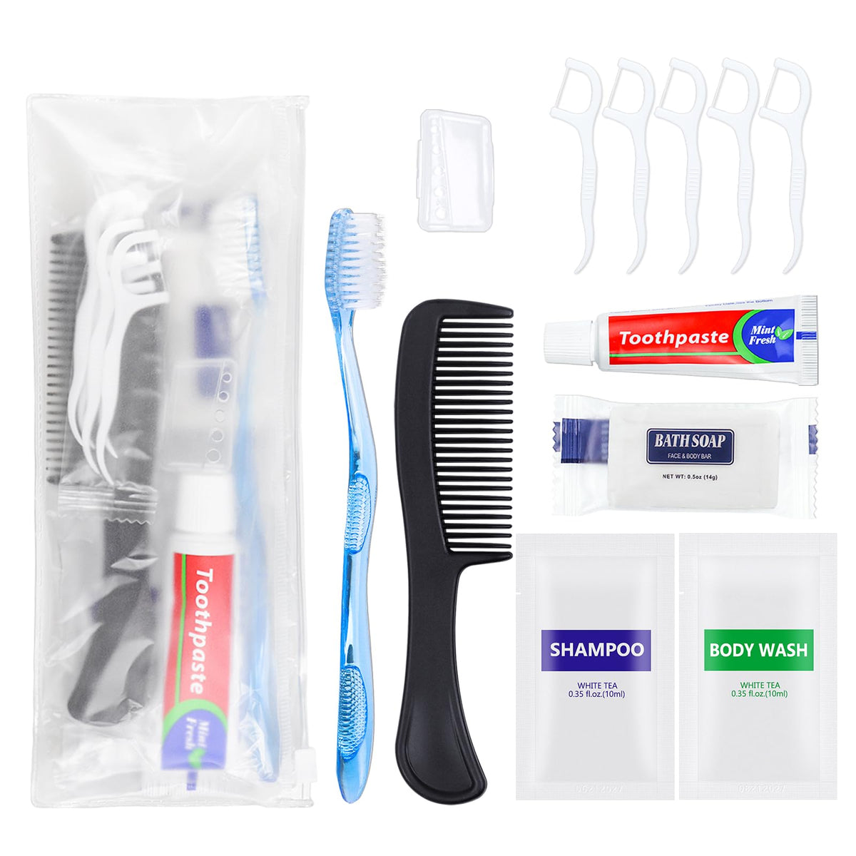 5 Sets Bulk Hygiene Kits for Homeless (Pack of 5)