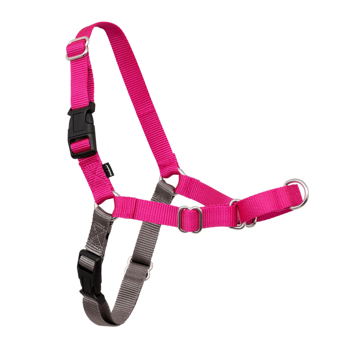 Easy Walk Harness (Small/Medium / Raspberry Pink/Grey)