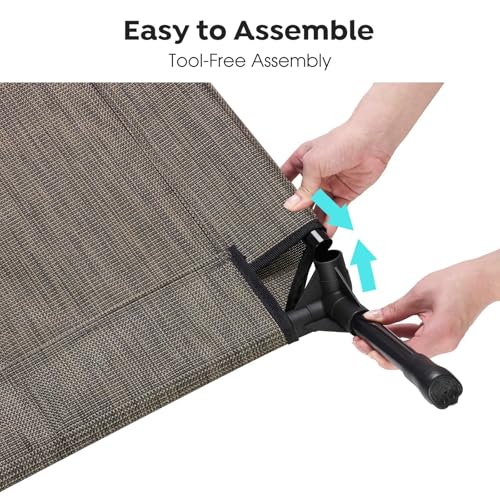 Outdoor Elevated Dog Bed Large Sized Dogs (45.0"L x 33.0"W x 7.0"Th / Brown)