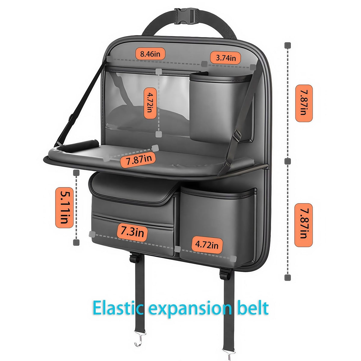 Backseat Car Organizer (Black A)