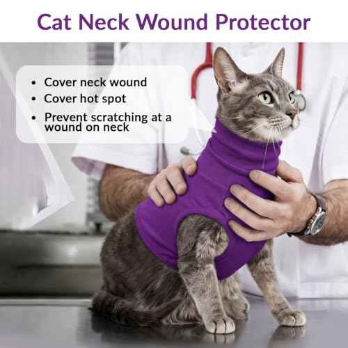 Cat Neck Cover (DarkPurple / S(Chest: 16.9"))