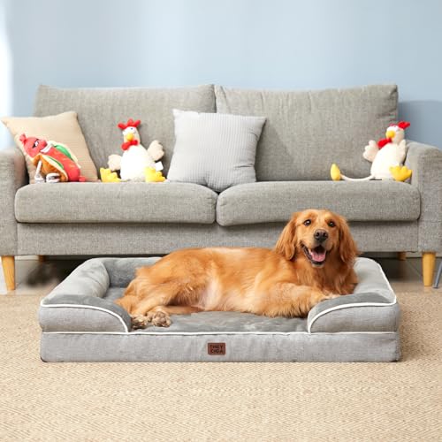Orthopedic XXL Dog Bed (Grey / 46.0"l X 35.0"w X 7.5"th)
