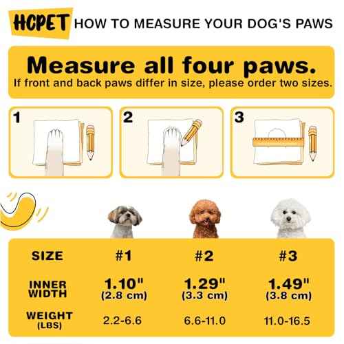 Dog Shoes for Small Dogs (Blue / #3 (Width 1.49 inch) for 11.0-16.5 lbs)