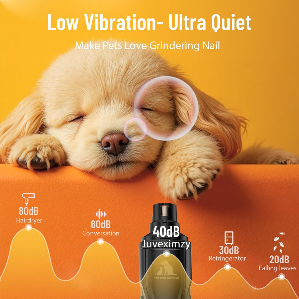 Electric Dog Nail Grinder (Black)