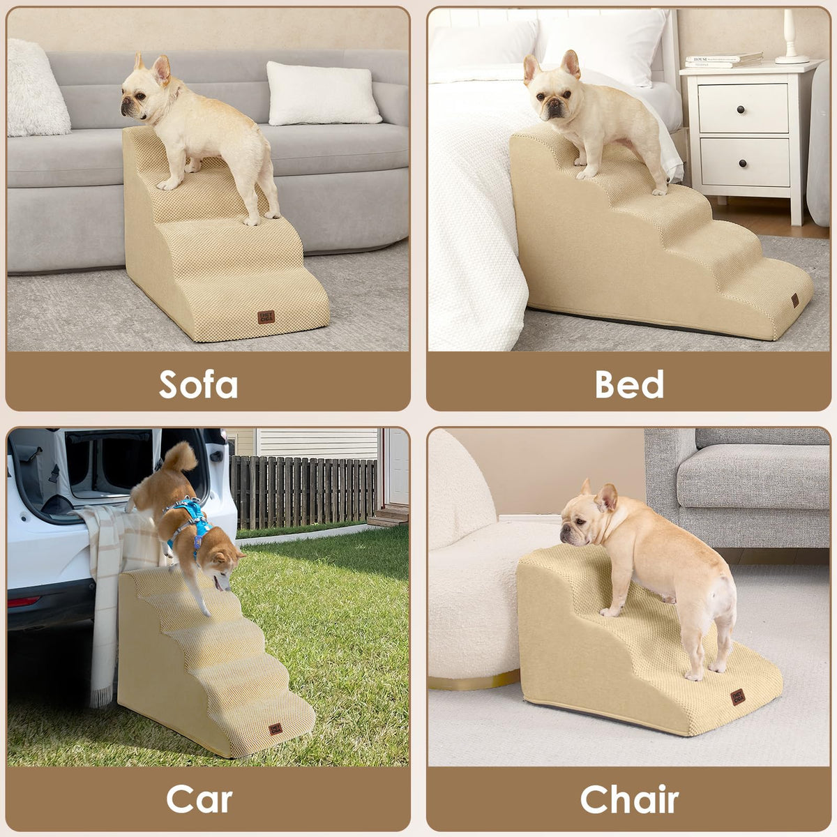 Curved Dog Stairs Ramp