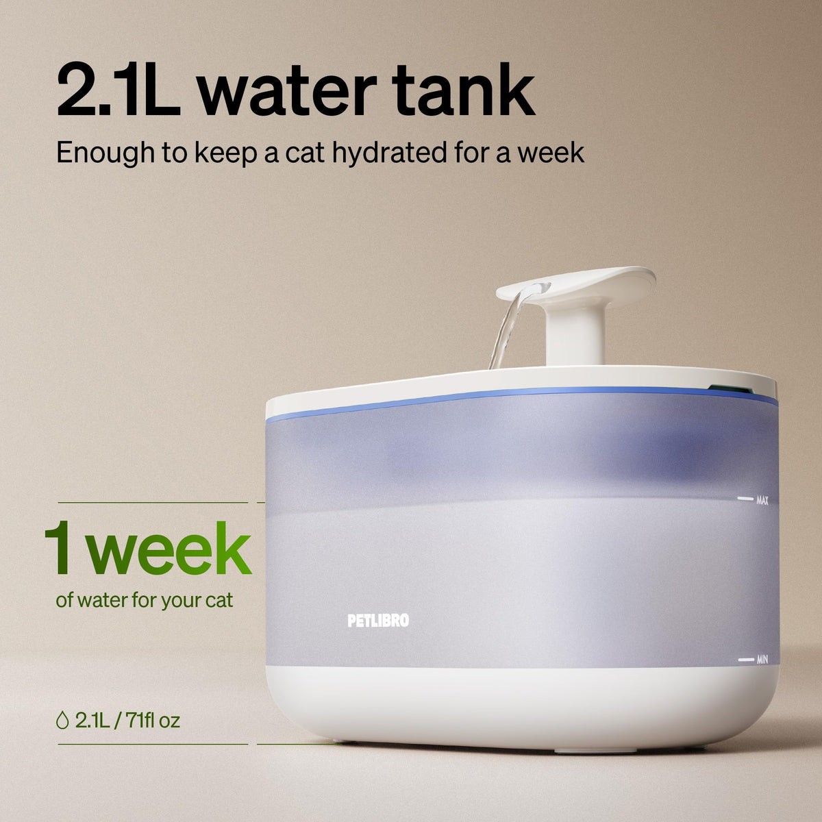 Cat Water Fountain (Purple / Capsule Fountain)