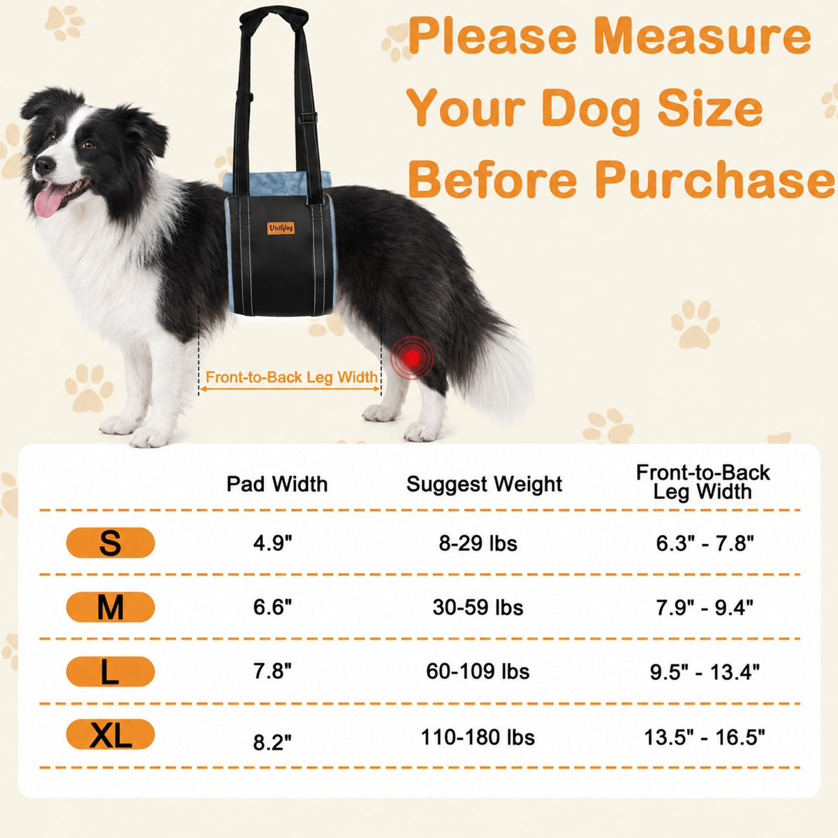 XL Dog Mobility Sling (XL)