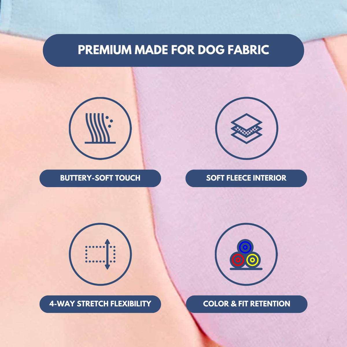 Dog Hoodie Buttery (Cotton Candy / Medium)