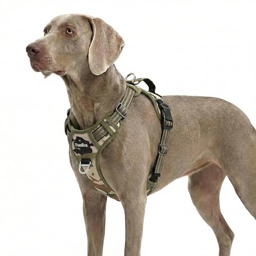 Dog Harness No Pull (Camo Green / X-Large)