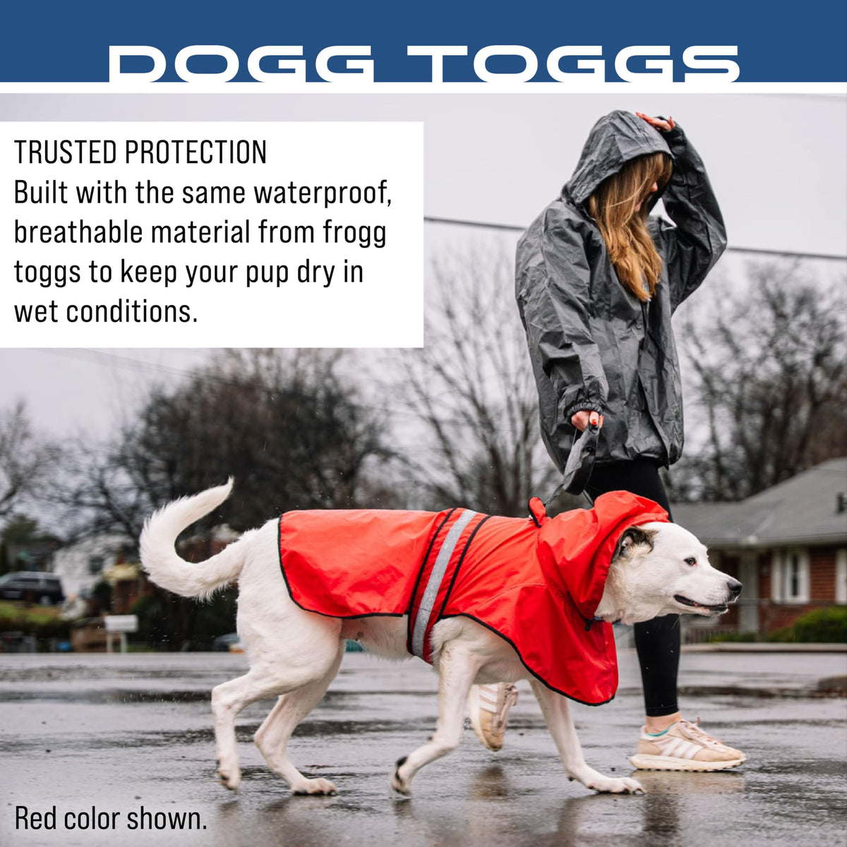 Dogg Toggs Raincoat (Blue / X-Large)