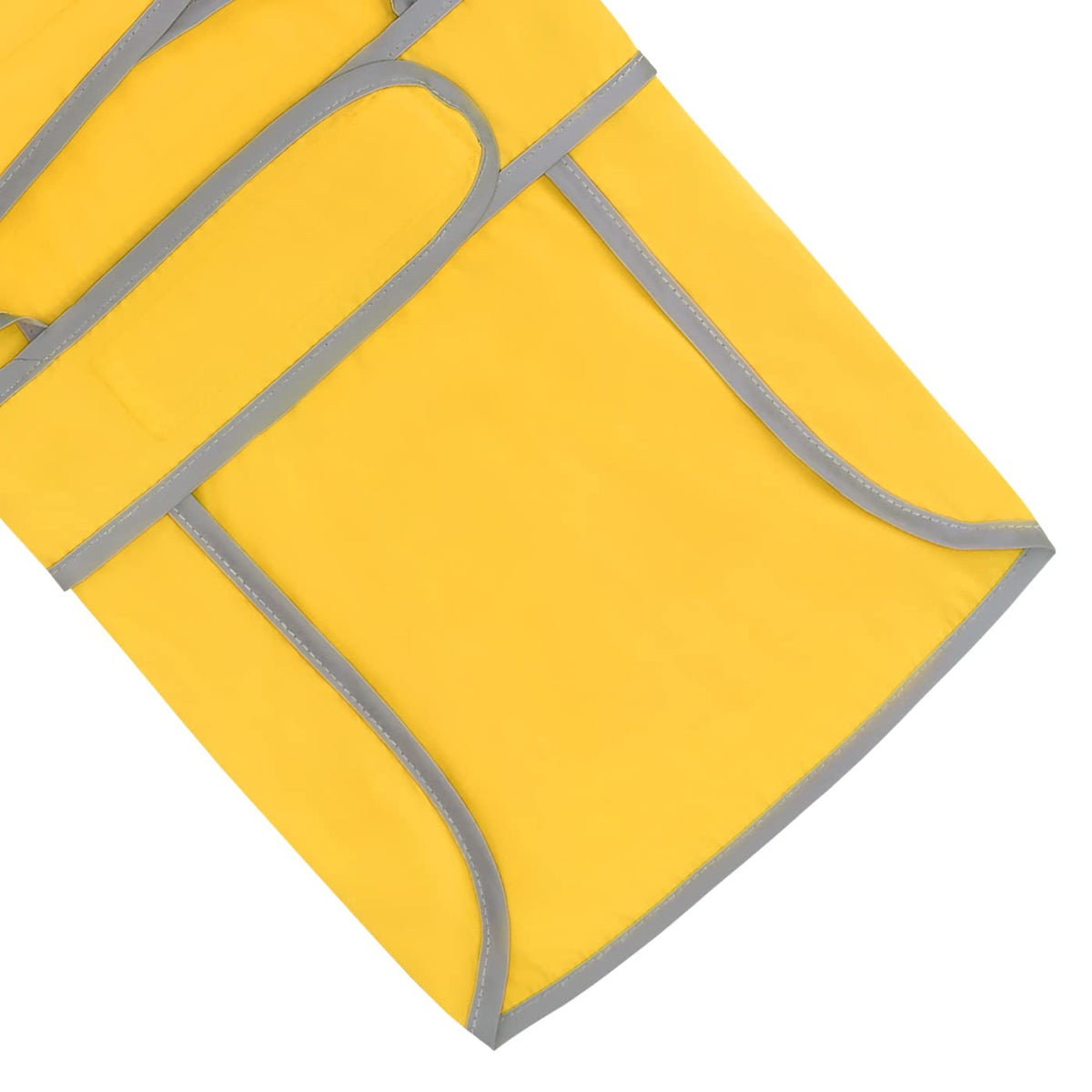 Clear Hooded Dog Raincoat Jacket Poncho with Dog Leash Hole Yellow 3XL (XXX-Large / Yellow)