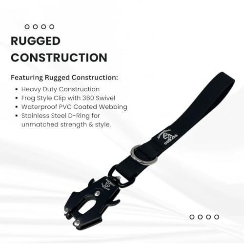 SparkDog 12” Traffic Control Dog Leash w (Traffic Control Leash / 12")