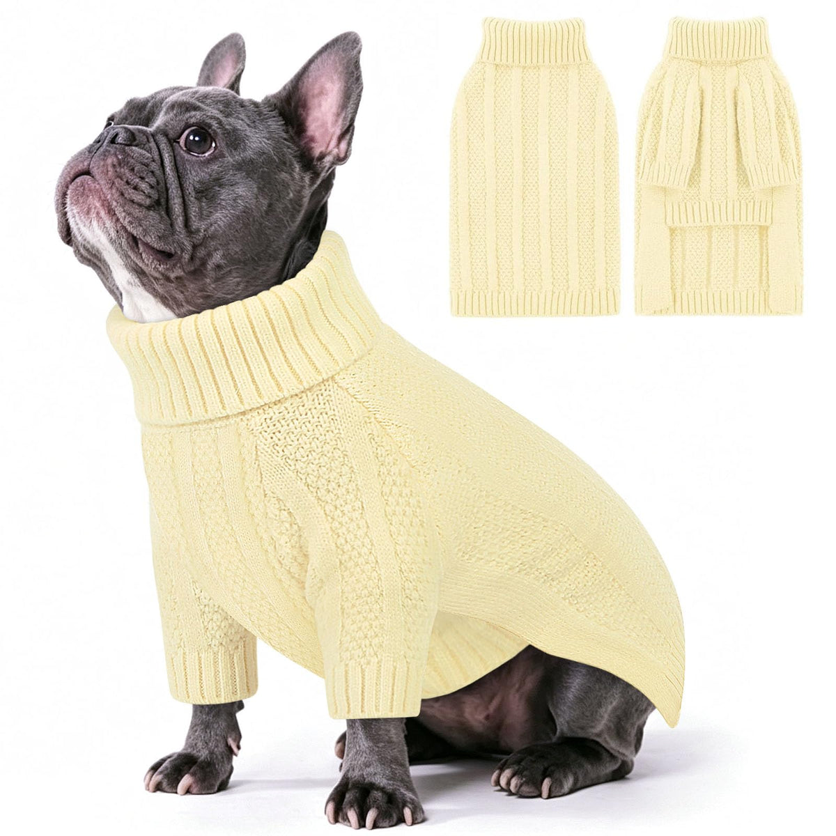 Dog Sweaters for Large Dogs (Large / Light Apricot)