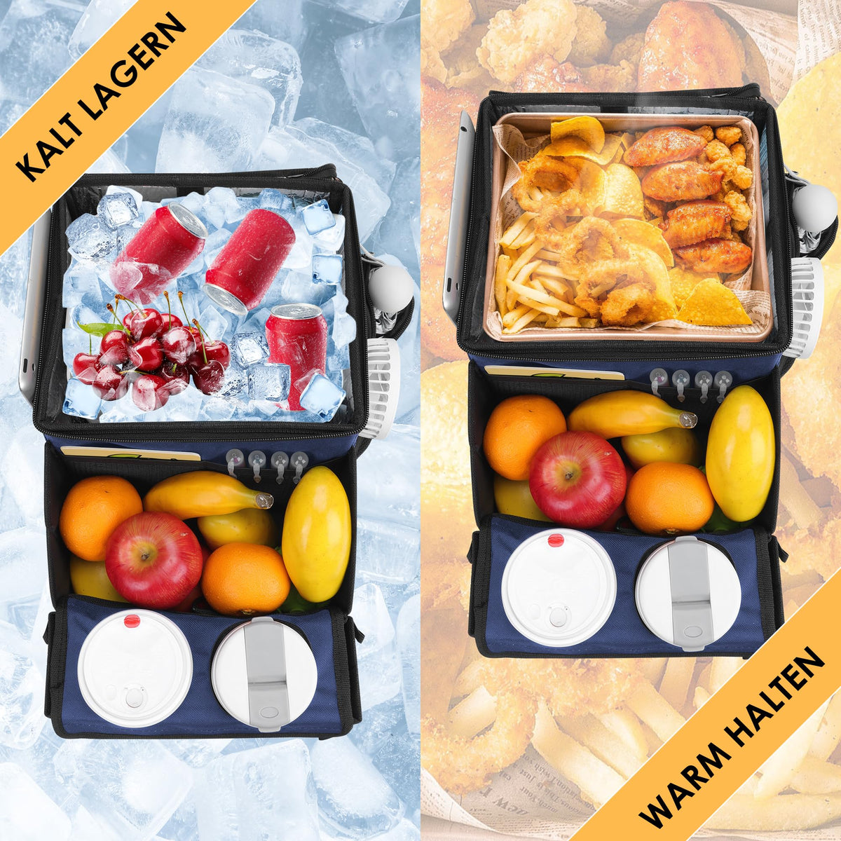 Backseat Organizer for Kids & Adults (Navy Blue)