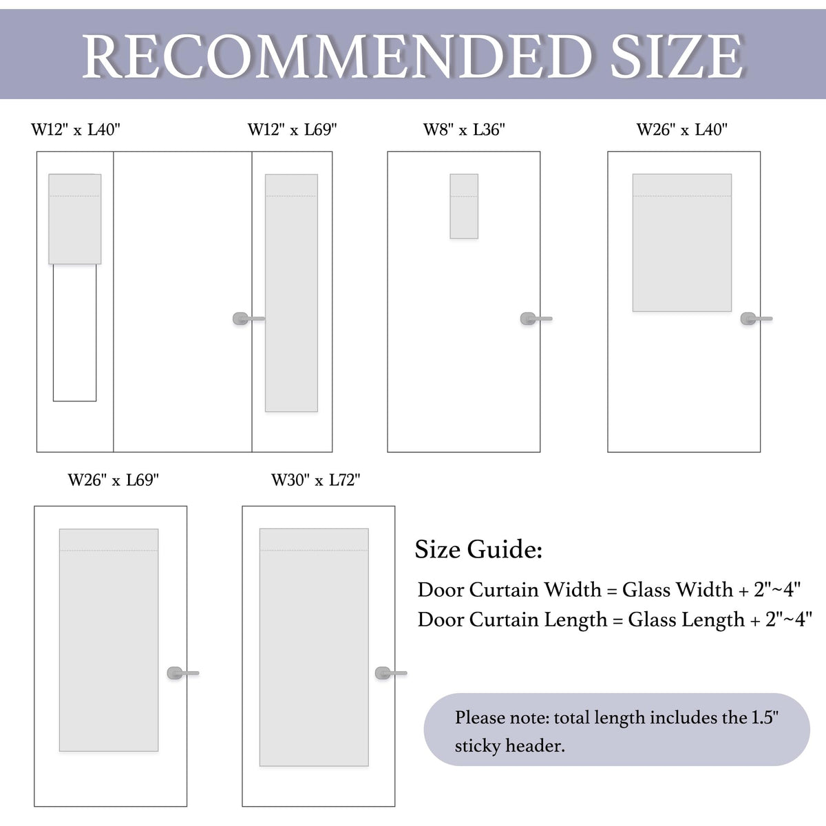 Natural Linen Textured French Door Window Curtains 100% Blackout (Camel / 26"W x 72"L (Pack of 1))
