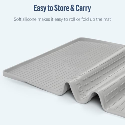 Pee Pad Holder for Dogs 40"x 28" Extra Large Silicone Puppy Pee Pad Tray (40"x28")