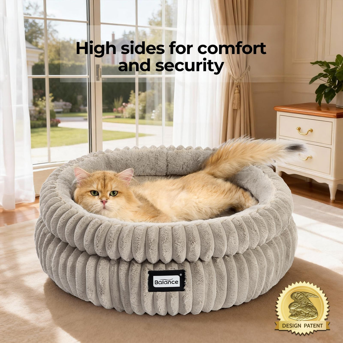 Cat Bed Kitten Bed (20.0"L x 20.0"W x 8"Th / Wind Chime)