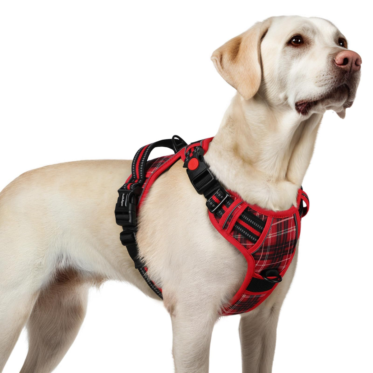 Dog Harness for Large (Red Plaid / Large)