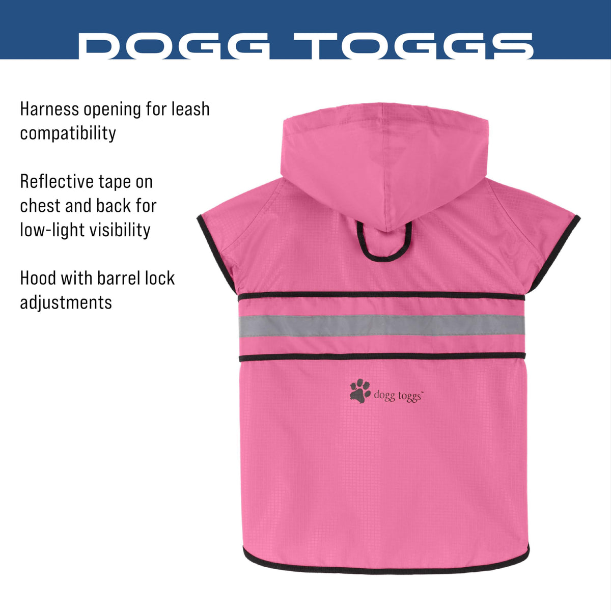 Dogg Toggs Raincoat (Pink / Small)