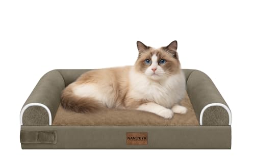Orthopedic Dog Bed for Small Dogs (Brown / 20.0"L x 14.0"W x 5.5"Th)