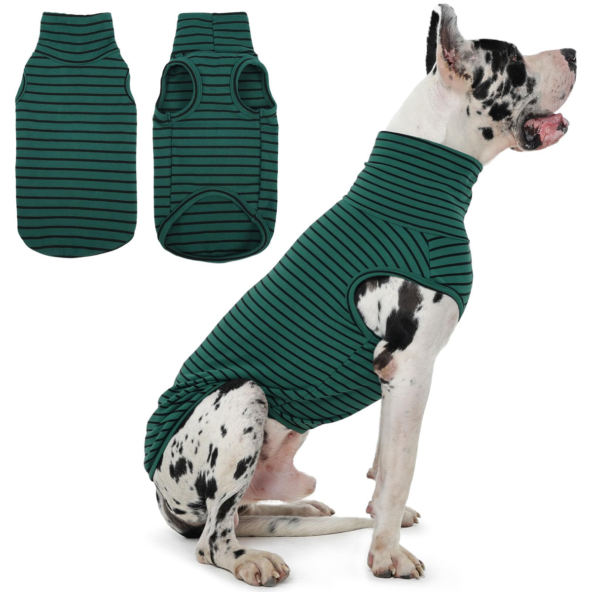 4XL Dog Sweater (XXXX-Large / Green Stripes)
