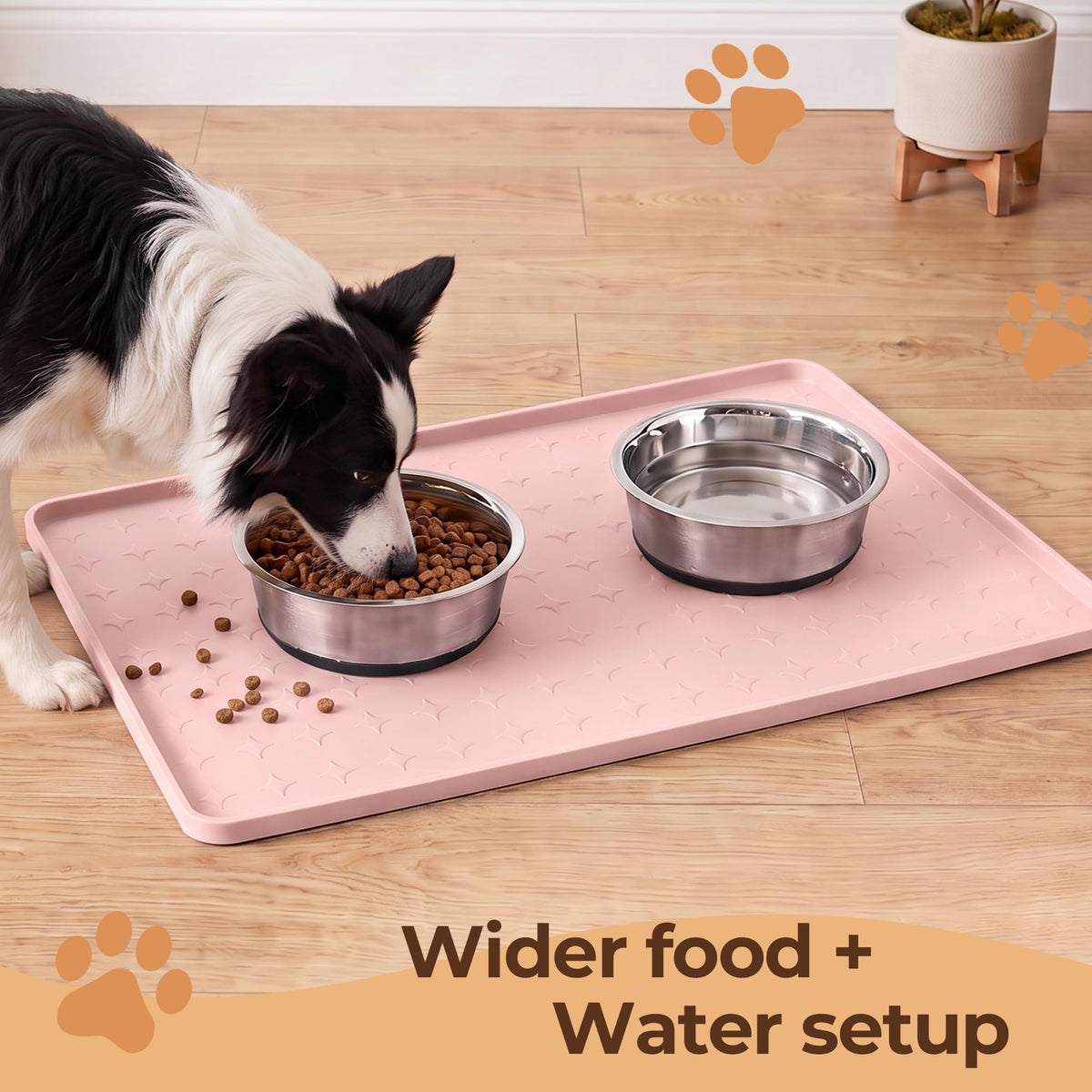 Silicone Pet Feeding Mat (Pink / 24"L x 16"W)