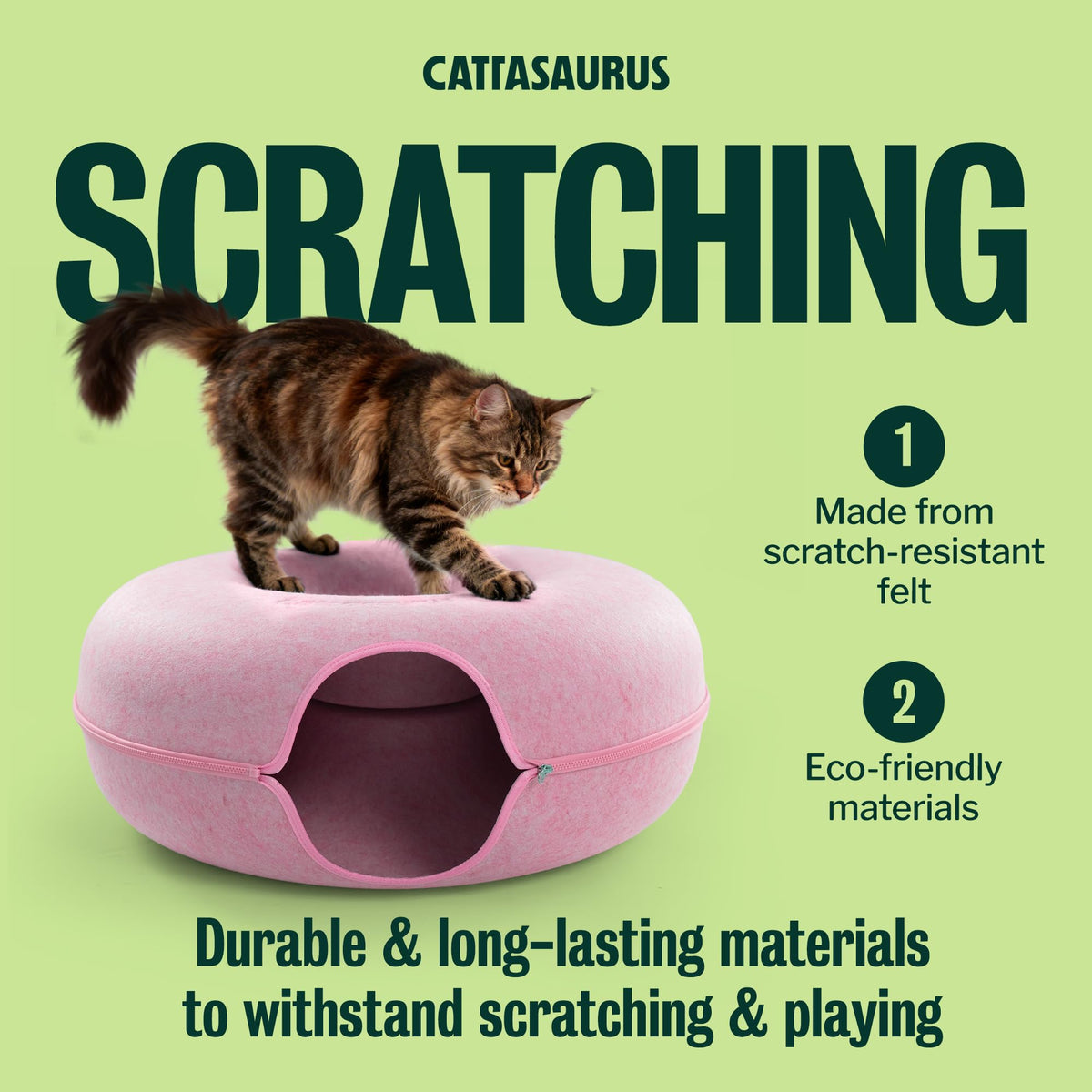 Peekaboo Cat Cave Donut for Multiple & Large Cats up to 30 (Pink / Jumbo)