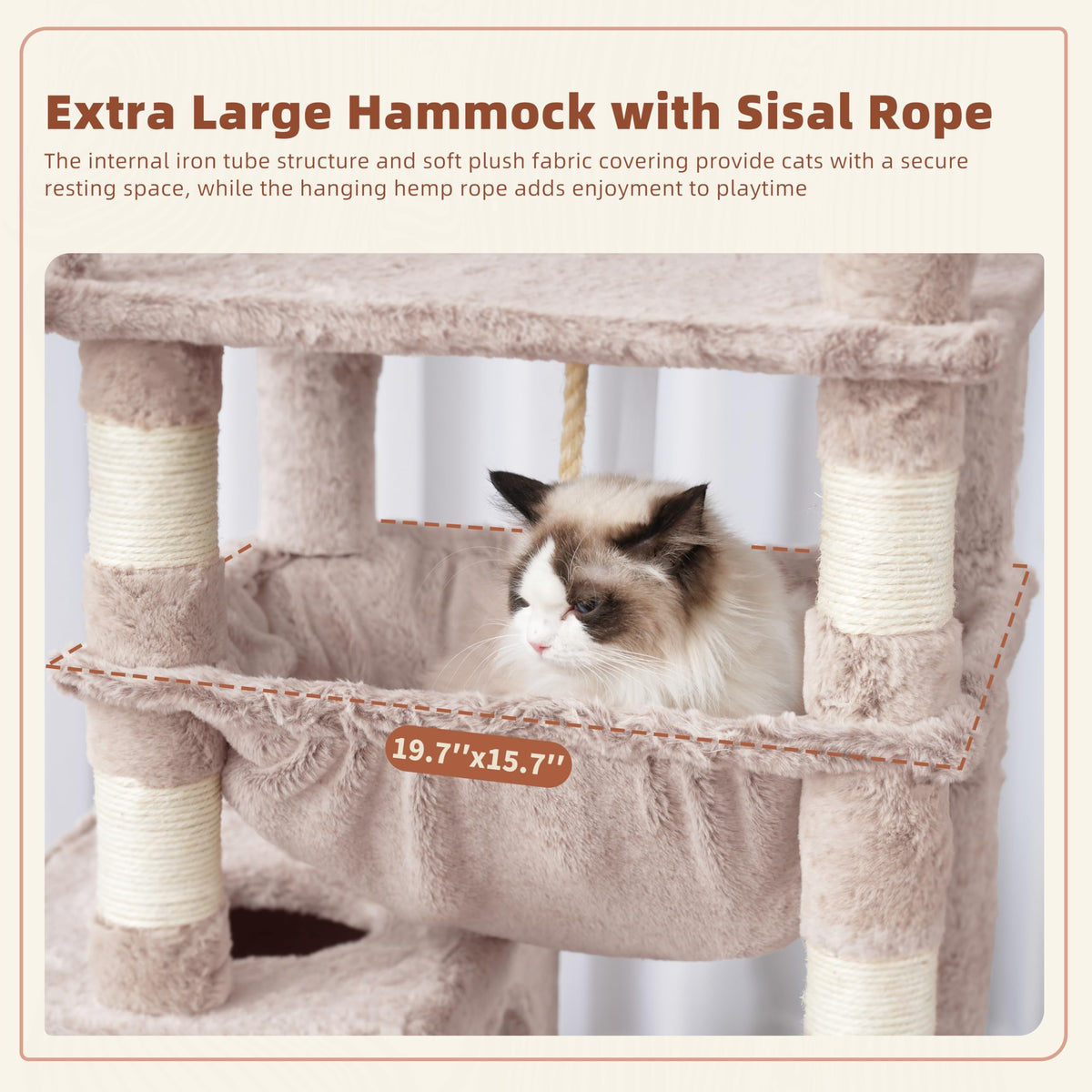 Cat Tree 63'' Cat Tower for Large Cats (63 inch / Muchroom)