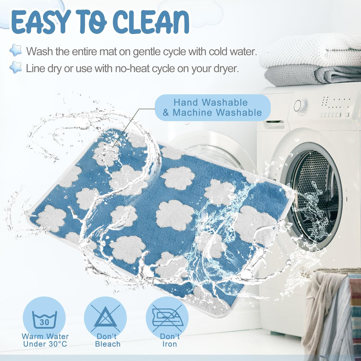 2 Pcs Self Warming Cat Bed Heating Dog Pad Mat (24x18)