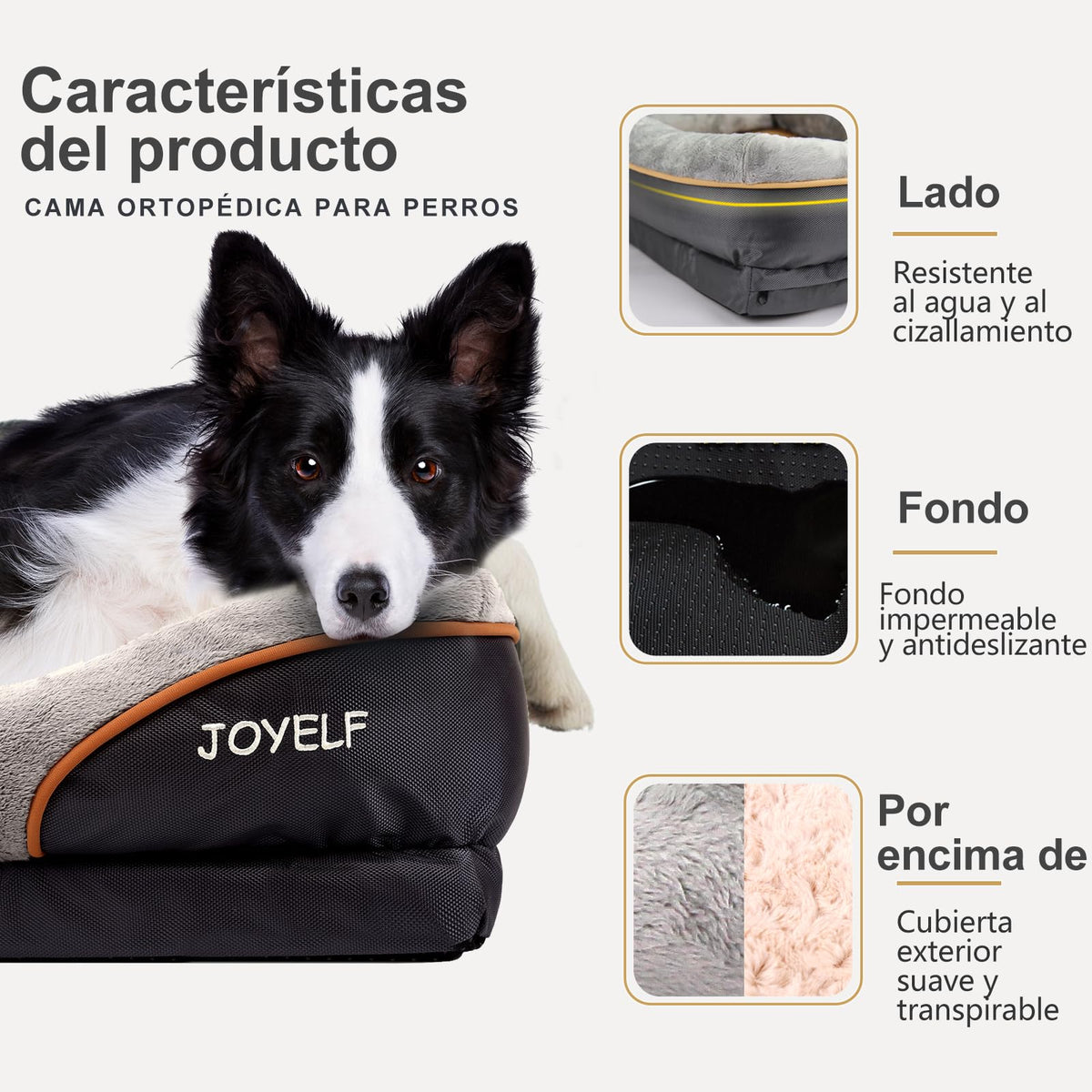 Medium Memory Foam Dog Bed Orthopedic Dog Bed & Sofa with Removable Washable Cover and Squeaker Toy as Gift (Medium-31.5"x22")