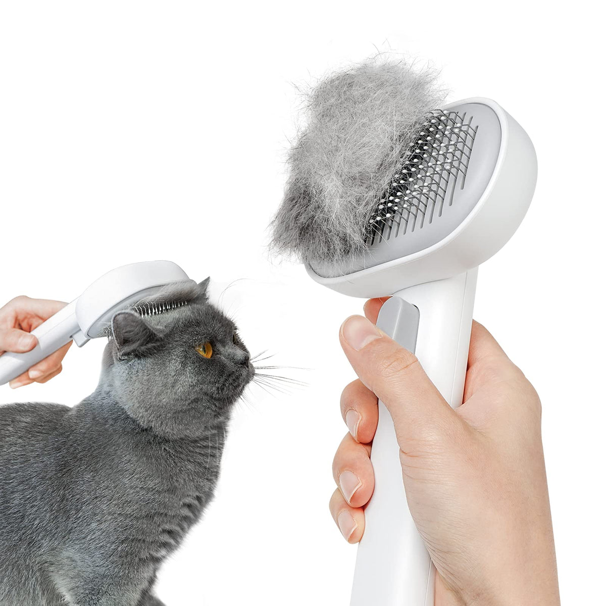 Cat Brush for Shedding (White)