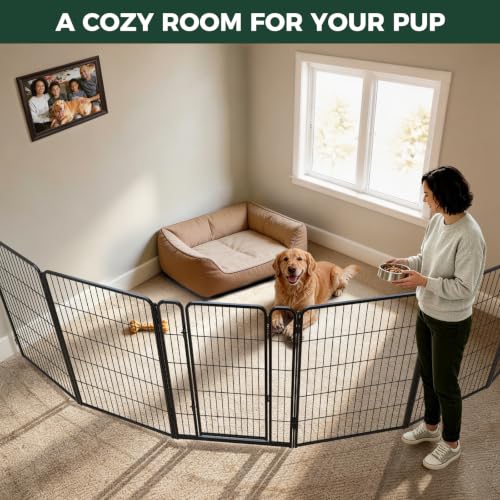 Homeplus Indoor Dog Playpen with Fence (Black / 40"H)