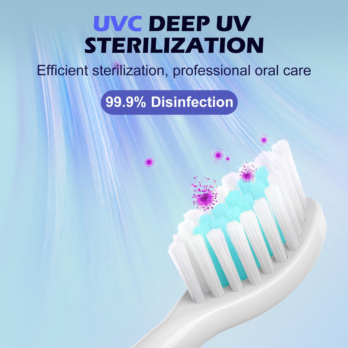 UV C Toothbrush Cleaner (White)