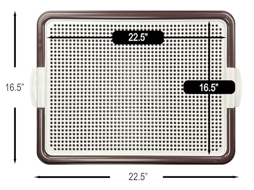 Dog Pee Pad Holder Tray (Brown)