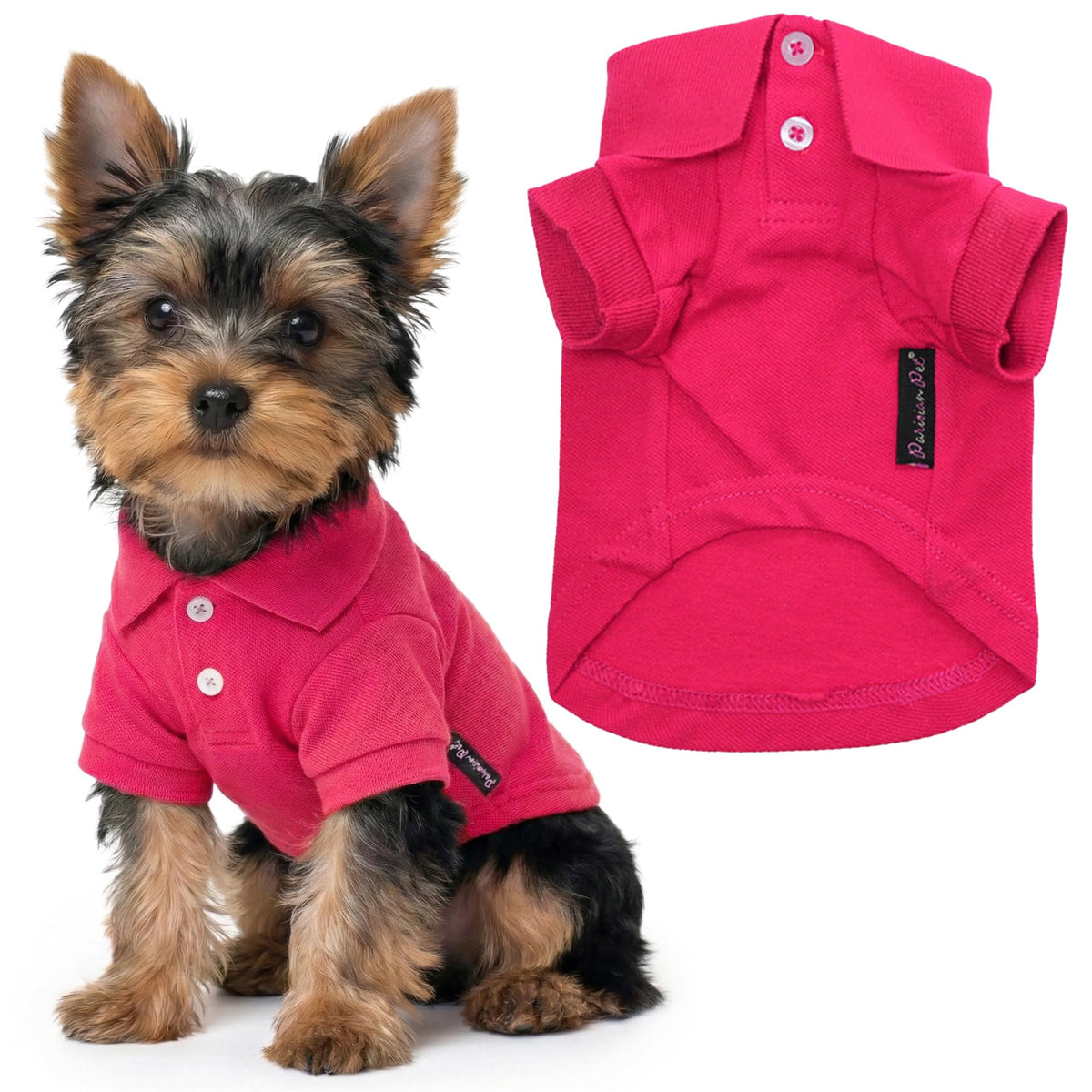 Dog Polo Shirt (XS / Pink Polo)