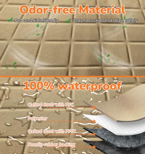 XL Dog Seat Cover for Full (Light Brown / XL - 60" Length)
