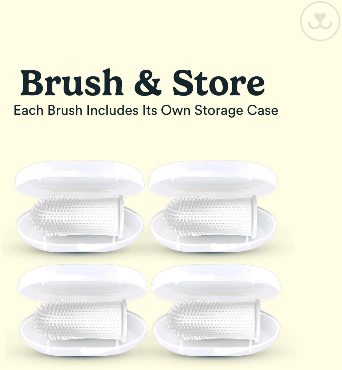 Dog Toothbrush (Clear (4-pack))