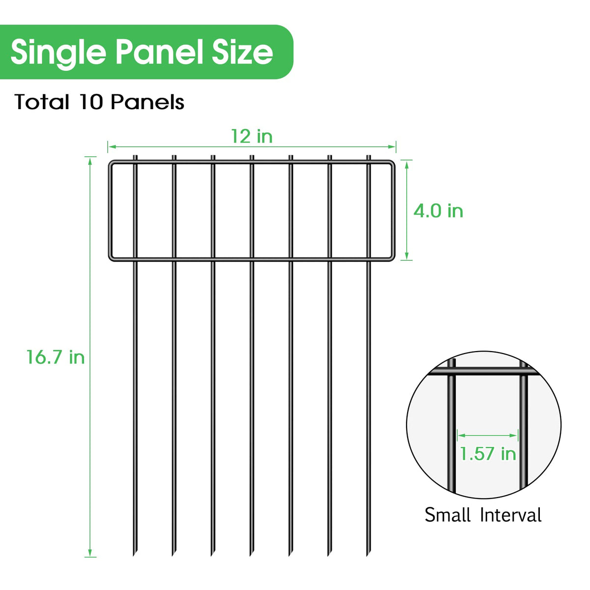 10 Pack Animal Barrier Fence No Dig (10 Pack)