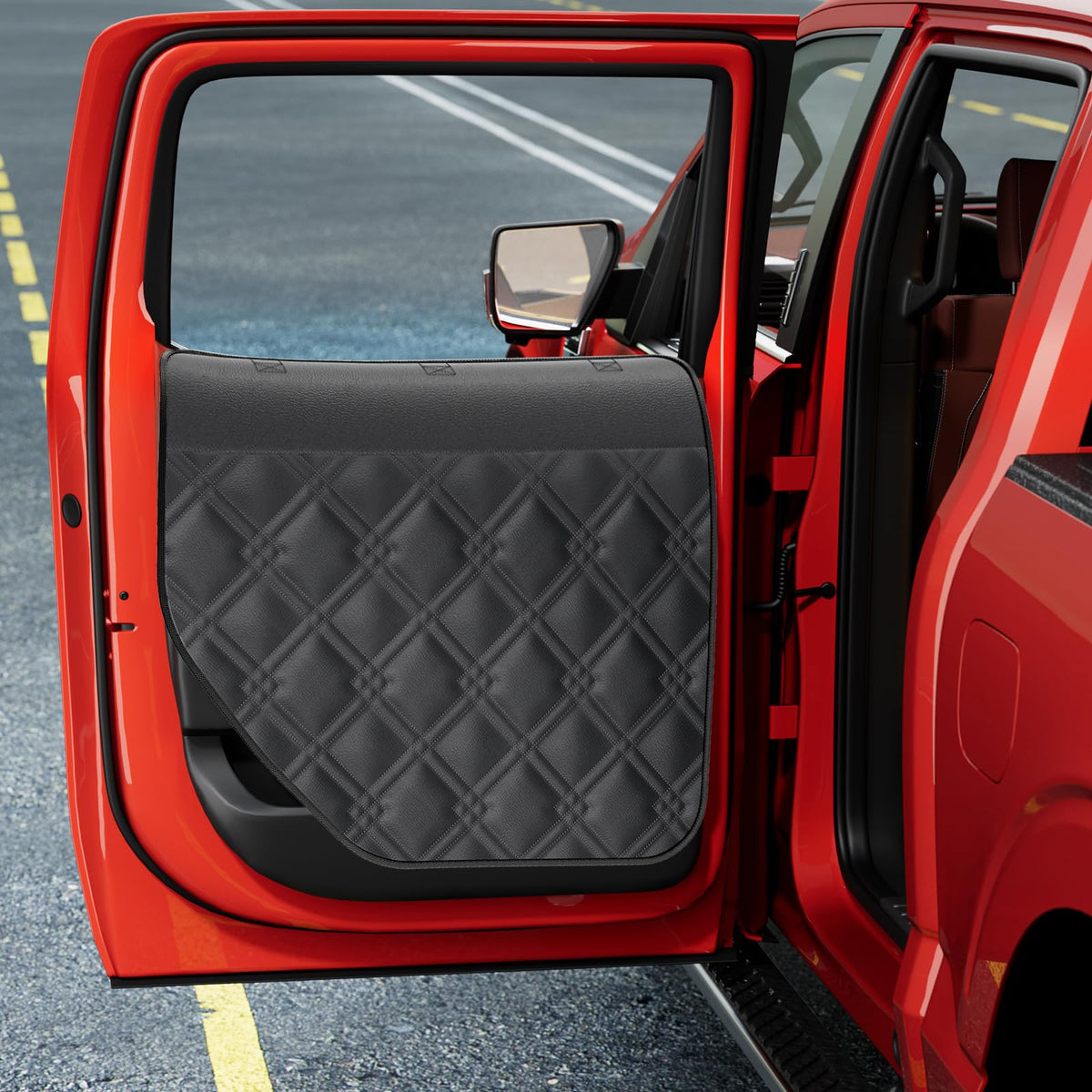 Dog Car Door Protector (Premium PU [Fit for Large SUV and Trucks])