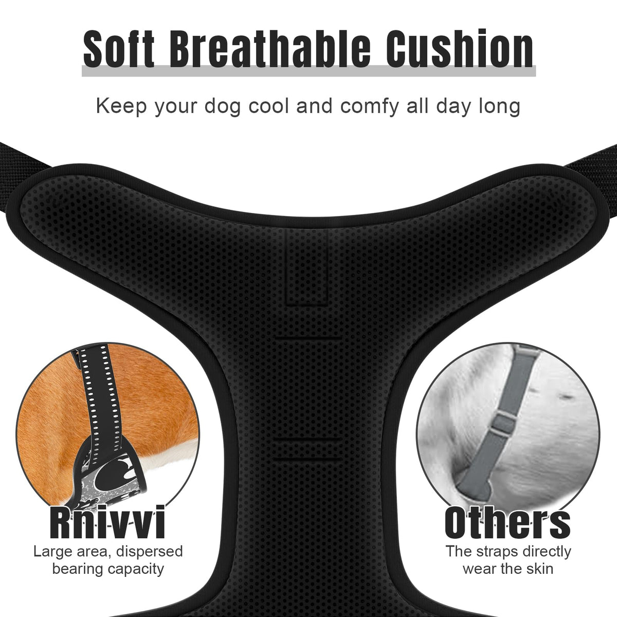 No Pull Dog Harness (Black Skull / Small)