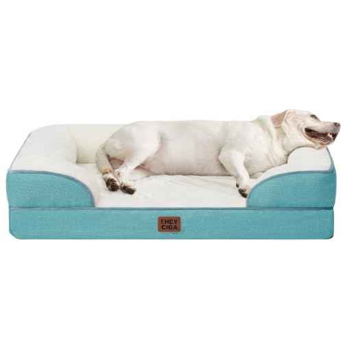 Orthopedic XXL Dog Bed (Turquoise Blue / 46.0"l X 35.0"w X 7.5"th)