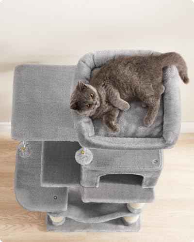 Cat Tree 44.1 (44.1 Inches / Light Gray)