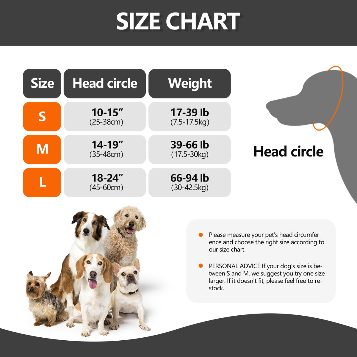 Dog Ear Muff Waterproof Noise Canceling Ear Protection (Grey / Medium)