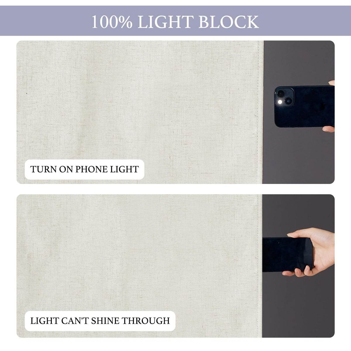 100% Blackout Front Door Window Covering Small Sidelight Blinds (Linen / 12"W x 69"L (Pack of 1))