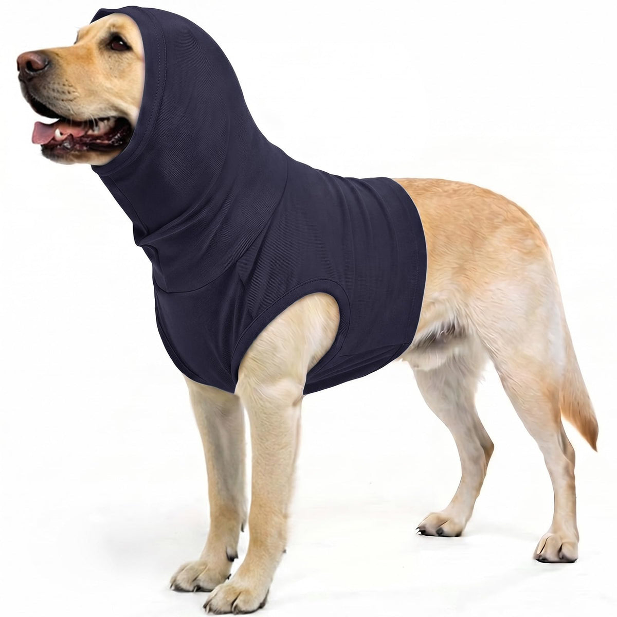 Dog Medical Shirt Neck Cover (DeepBlue / 3XL(Chest: 34.3"))